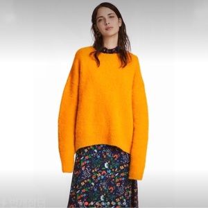 H&M Orange Wool-blend Sweater size S